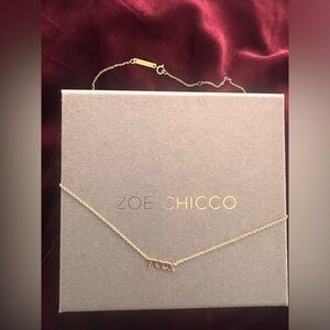 14K Solid Gold Fu*k Necklace